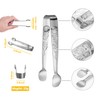 HINMAY 6PCS Mini Serving Tongs 5-Inch Small Sugar Tongs, Tiny