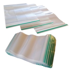Clear resealable polythene zipper plastic baggies 60mm x 60mm (100)
