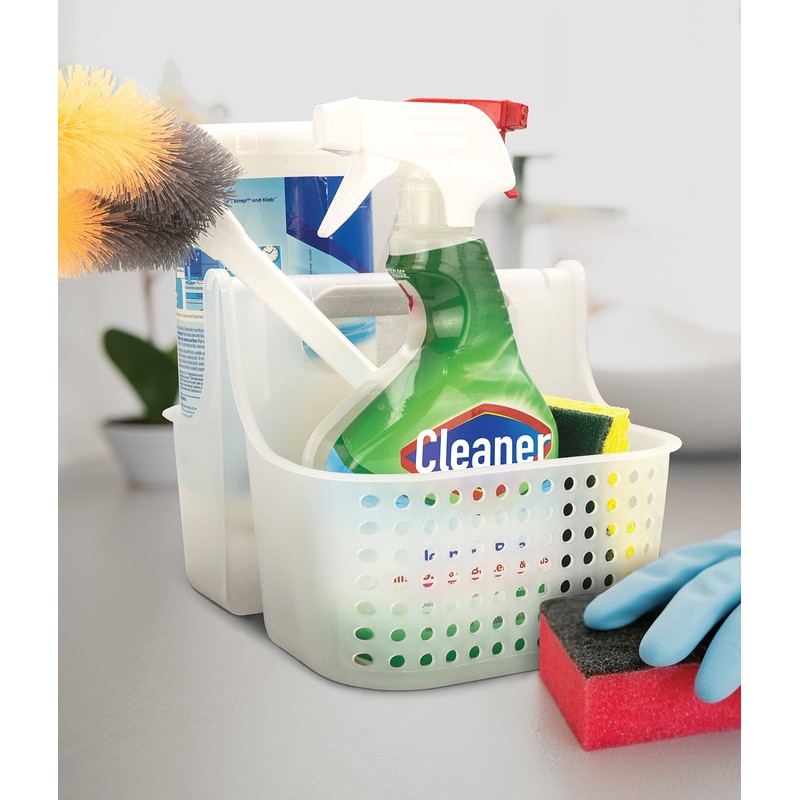 Brookstone Portable Shower Caddy Basket - BPA Free Hard Plastic