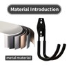 2 Pcs Garage Storage Hooks，Ev Charger Holder Wall Mount，Heavy-Duty J-Hook
