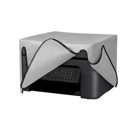 kwmobile Dust Cover Compatible with Epson Workforce WF-2930 - Printer Case - Fabric Protector Cover - Light Grey