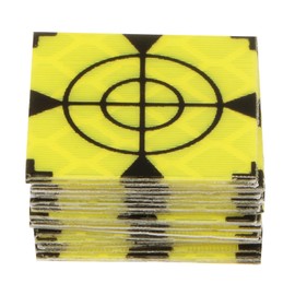 HARFINGTON 20pcs Survey Reflector Sheets 20mm Self-Adhesive Reflective Tape Survey Target Mark for Total Stations, Green