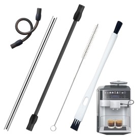 Ahaimy Stainless Steel Milk Tube, Milk Hose, Milk Hose Brush, for Siemens EQ6 Plus ExtraKlas/Plus s700/s300, EQ7 Plus, Bosch VeroAroma Fully Automatic Coffee Machines