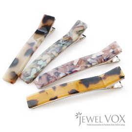 JewelVOX Women's Hair Clip, Hair Accessories, Aceti, Marble Pattern, Hair Ornament, Hair Clip, Stylish (Tote Shell)