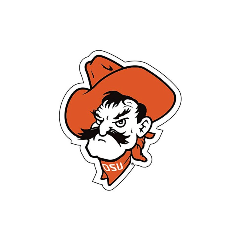 Craftique Oklahoma State Decal (OSU PETE Head Decal (4''6''), 6