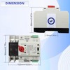 63A 110V Mini ATS Automatic Transfer Switch 2P, Din Rail