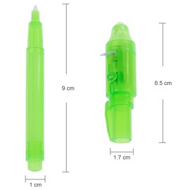 goldge UV Pens, Read Secret Invisible Writing Ballpoint Pen – Translucent (Pack of 7)
