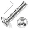 Valorada M5 Bolts, M5 x 20mm Flanged Button Head Socket