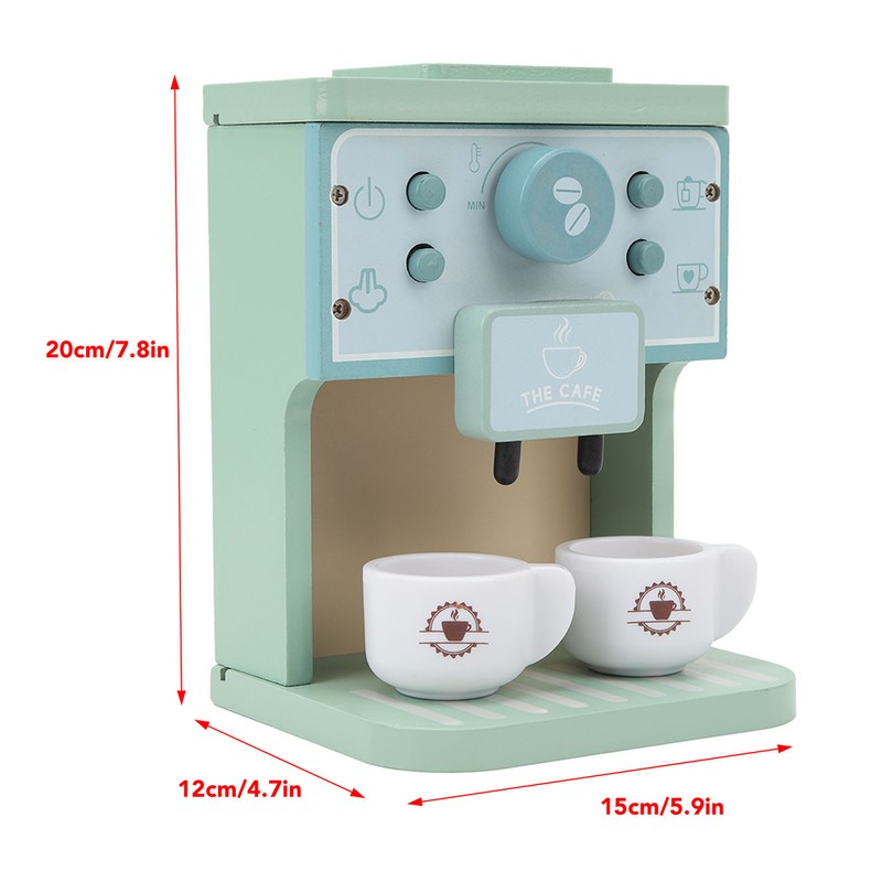 Coffee Maker Toy Fun Early Education Simulation Milk Cups Round