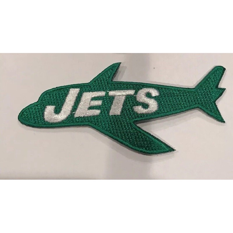 New York Jets vintage embroidered iron on logo patch Approx