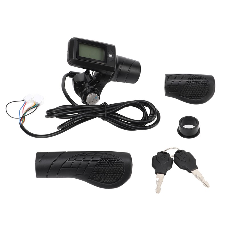 805 LCD Display Panel Throttle Grip Set Electric Bike Scooter