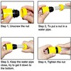 Garden Hose Coupling, 1/2 Inch Coupling, Hose Connection Set with
