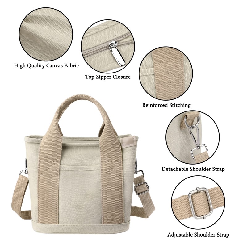 Canvas Tote Bag for Women Stylish Crossboy Handbag Casual Hobo