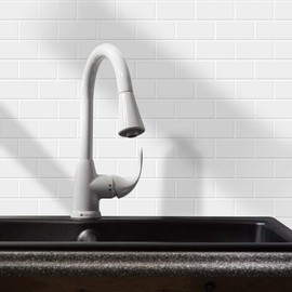 STICKGOO 10-Sheet Thicker Design Peel and Stick Subway Tile, Stick on Tiles Backsplash for Kitchen & Bathroom in White