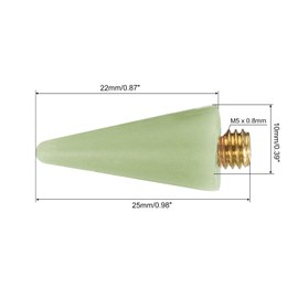 PATIKIL M5 x 0.8mm Wax Tip Drill Pen, 16 Pack Diamond Paint Accessories Drill Pen Wax Replace Head Nail Rhinestones Picker for Nail DIY Craft, Green