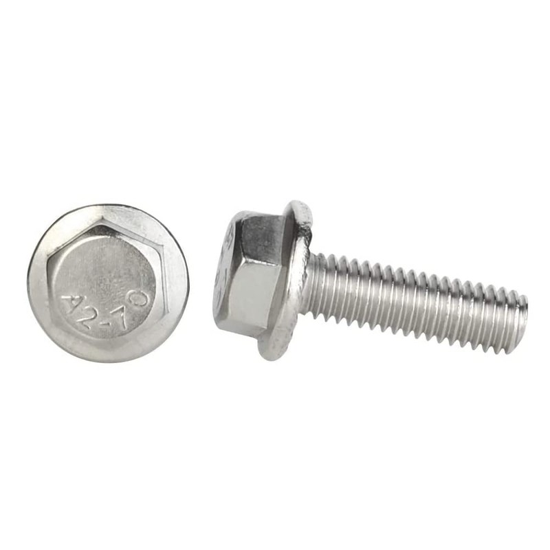 Mellewell M6 x 20mm Flanged Hex Head Bolts Flange Hexagon
