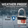 Crystal Vision Anti-Theft Loud 130db Alarm Lock Weather Proof Heavy