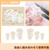 足指サポーター 足指分け器 外反母趾サポーター 外反母趾用分趾器 男女兼用 足指用 両足セット 透明