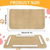 Cat Scratching Mat, Hempcardboard Grinding Claws Sisal Board, Anti-slip Pad,