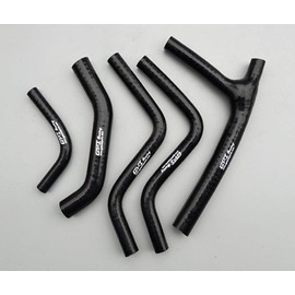 Silicone radiator hose for Honda CR125R CR125 1987 1988 87 88 (BLACK)