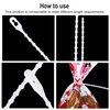 Boao Christmas Clear Banisters Ties 10 Inch Reusable Holiday Garland