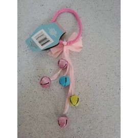 Greenbrier Pink Easter Jingle Bell Door Knob Hanger 11-12”-Brand New-SHIPS N 24 HRS