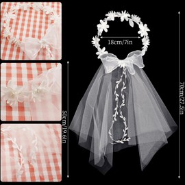 Jedes hat seine eigen Eigenschaften,Haarband Kommunion,Stirnband Kommunion,Haarschmuck für Mädchen,Prinzessin Blumen Haarreif,Haarkranz,Kopfschmuck mit Blüten Perlen,Hochzeit (weiß)