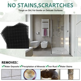 Skyley 24 Pack Flexible Scrubbing Screen Cleaning Mesh for Household 5.5 x 4 Inch Cleaner Toilet Hard Water Ring Remover Scouring Pad Abrasive Grit Cleaning Screen for Remove Carbon, Rust and Scale