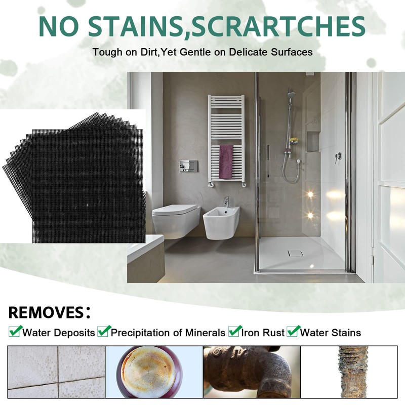 Skyley 24 Pack Flexible Scrubbing Screen Cleaning Mesh for Household