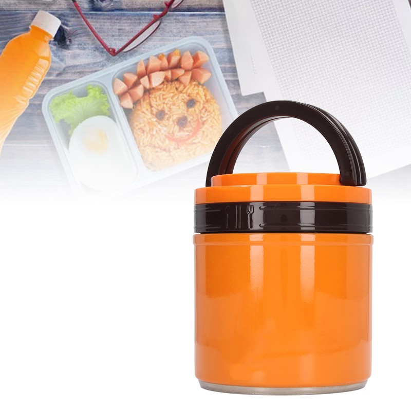 Insulated Food Jar 304 Stainless Steel Japanese Style Round Shape
