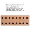 Plier Organizer Pine Wood Display Stand Base Wooden Cutter Holder