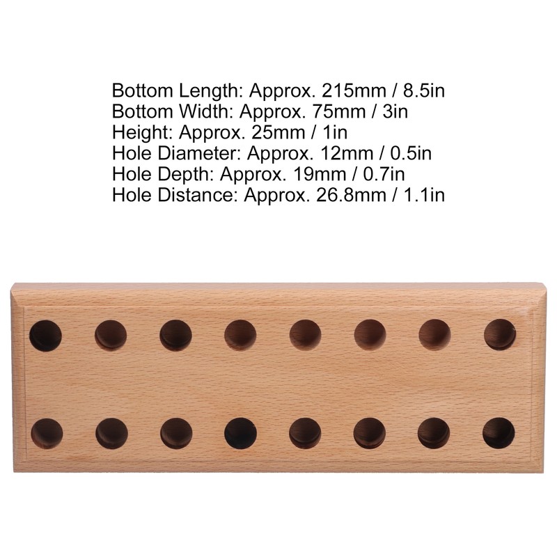 Plier Organizer Pine Wood Display Stand Base Wooden Cutter Holder