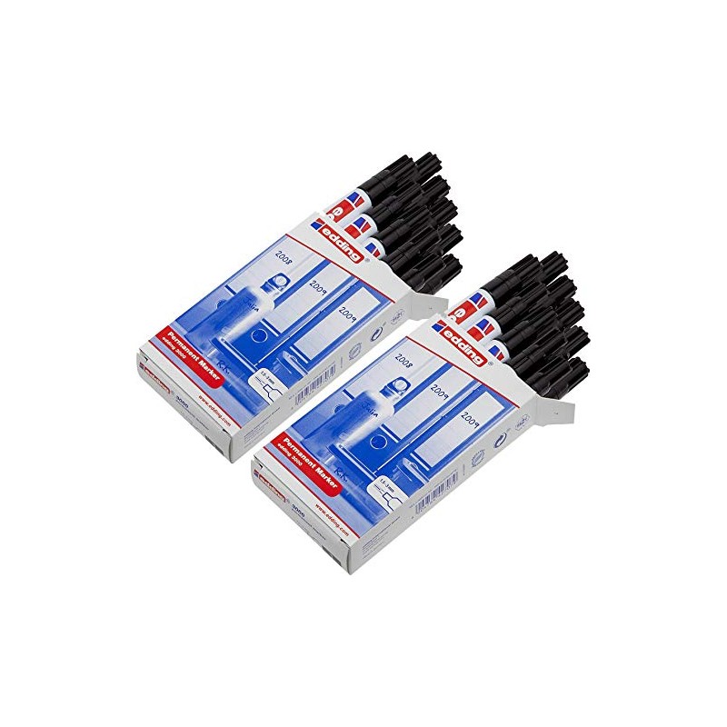 edding 3000 Permanent Markers Black Pack of 20