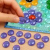 DomeStar 1LB Flat Glass Marbles, Purple Decorative Marbles for Vases