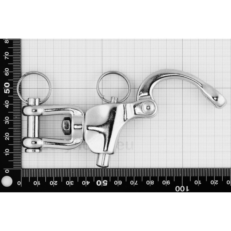 Dutyhook 8X87 Quick Release Clevis Pin Swivel Shackle, Stainless Steel