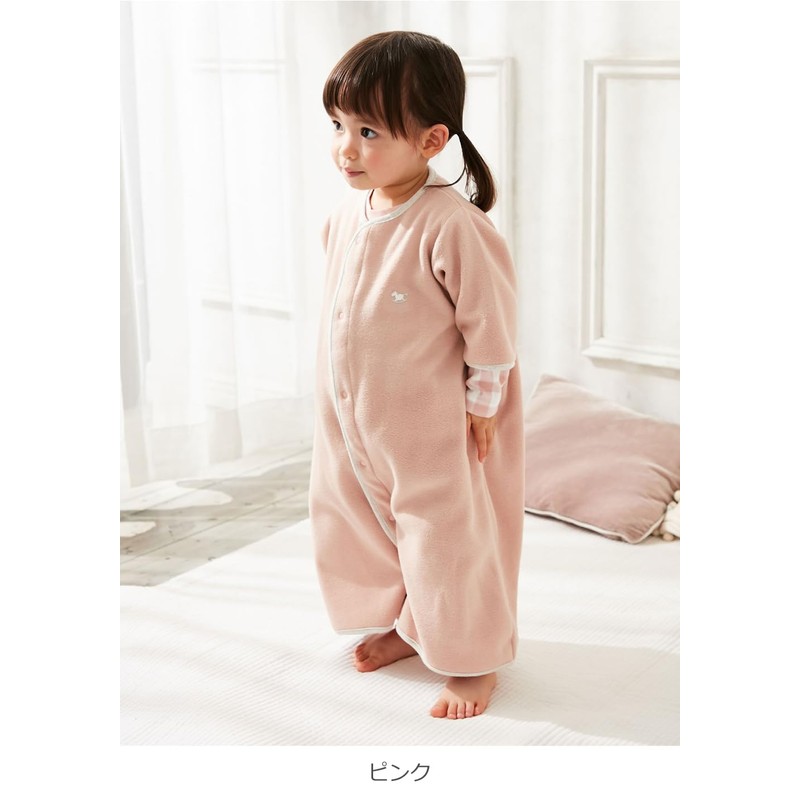 ANGELIEBE Original Baby Sleeper 2-Way Fleece Open Front Coverall for