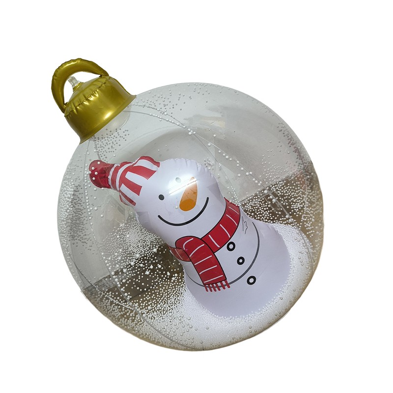 23.6in Inflatable Christmas Balls with LED Giant Light Up Decorated