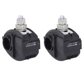 2Pcs Insulation Piercing Connector, JJC-7 1KV No Peeling Piercing Clamp Insulated Pierce Tap Connector High Low Voltage Cable Splitter
