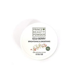 Prince Natural Beauty Powder for facial mask with 100% Cotton Facial Gauze Mask 10 sheets (Goji Berry 구기자 2.9oz)