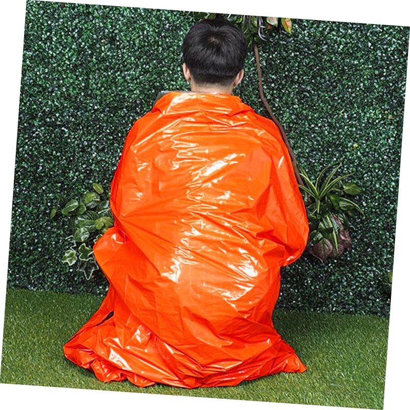 KOMBIUDA 1set Emergency Sleeping Thermal Survival Sleeping Bag and Tent