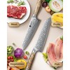 XINZUO Damascus 8.3 Inch Kiritsuke Chef Knife,Hand Forged High Carbon