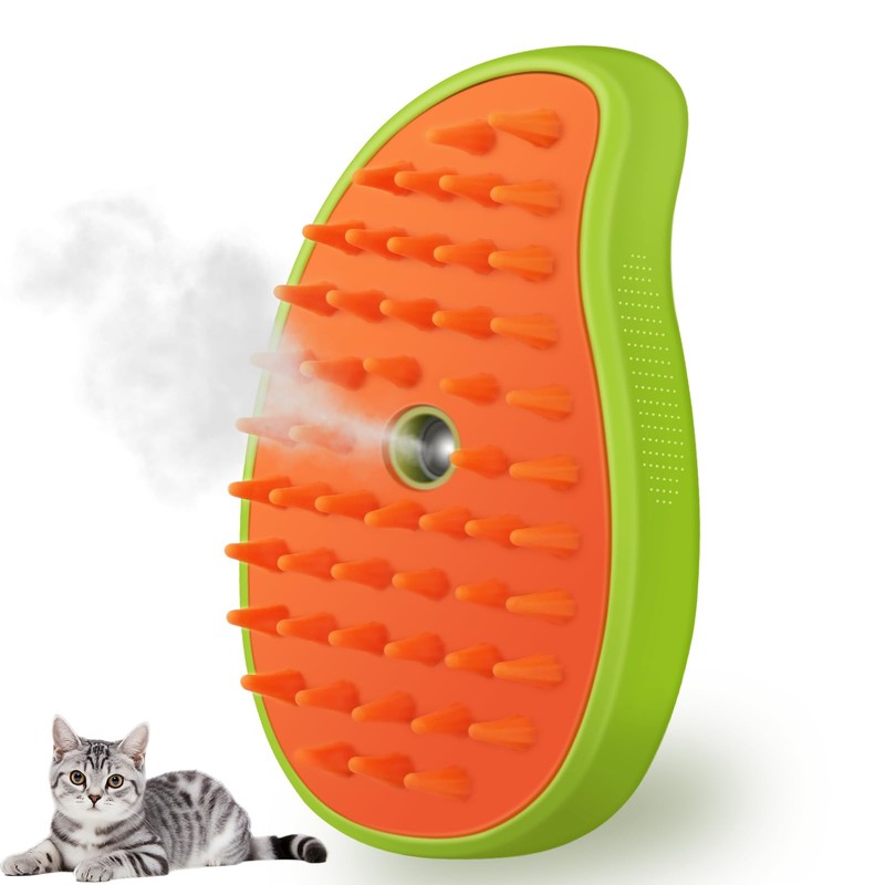 Cat Steam Brush, 3 In 1 Steamy Pet Brush, Silicone