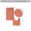 Daniel's Bath & Beyond 3 Piece Solid Luxury Bath Mat,