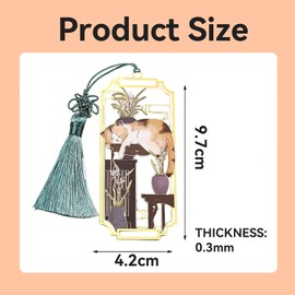 Cat Bookmark, Metal Cat Bookmark, Cute, Metal Cat Bookmark for Readers, Gift for Women, Chinese Style Metal Cat Bookmark, for Readers, Writers, Students