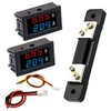 DaFuRui 2Pack Dual Display Volt Amp Meter DC Voltmeter Ammeter