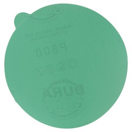 Dura-Gold - Premium Film Back - 800 Grit 5" Green Film - PSA Self Adhesive Stickyback Sanding Discs for DA Sanders - Box of 50 Sandpaper Finishing Discs for Automotive and Woodworking