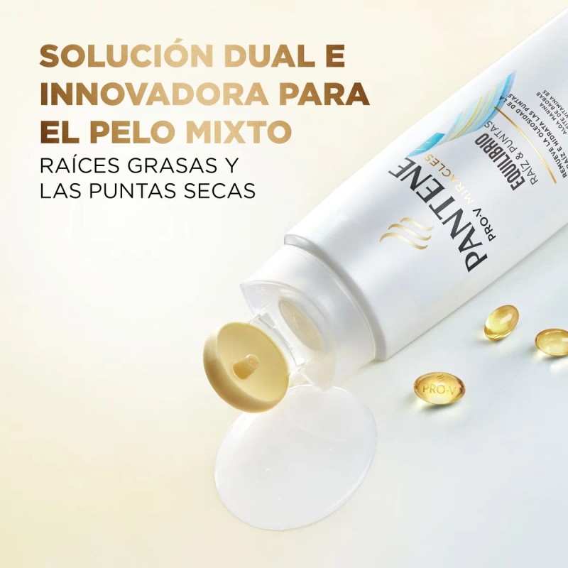 Shampoo Equilibrante Pantene Pro-V Miracles Equilibrio Raíz y Puntas 300