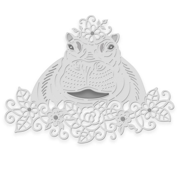 Floral Hippo - Sweet Dixie Cutting Die for Scrapbooking, cardmaking