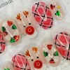 Christmas Rudolph handmade nail tips - Almond M / 크리스마스