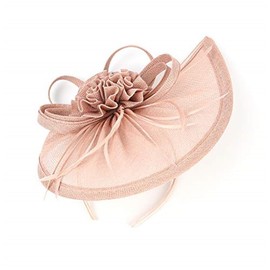 Retro Net Fascinators Hat Ascot Tea Party Exaggerated Feather Headpiece Headband Bridal Headdress Ball Cocktail Flower Hair Accessories Banquet Dress Headwear